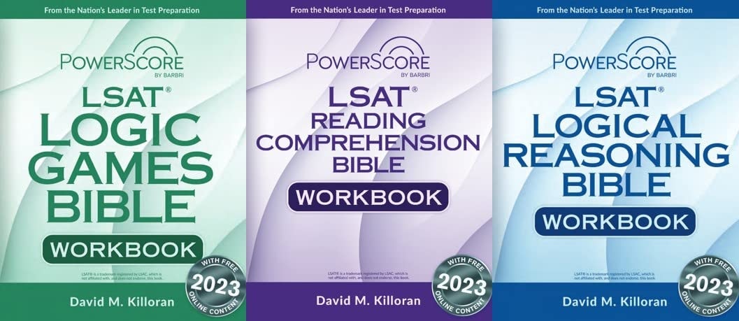 The PowerScore LSAT Workbook Trilogy 2023