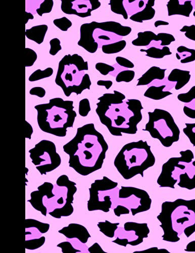 Leopard Print Journal Notebook Cheetah Animal Print Composition Note Book, Blank Lined Diary for Women and Girls
