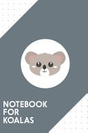 Notebook for Koalas Dotted Journal with Cute Friendly Koala Head Design - Cool Gift for a Friend Or Family Who Loves Australian Presents! - 6x9 - 180 White Dotted Pages - You Can Use It for School, College, Tracking, Journaling Or As a Diary
