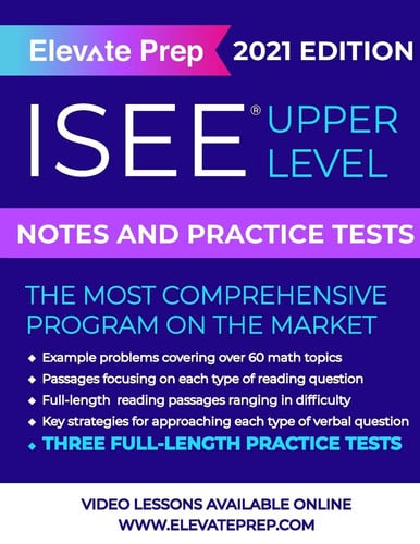ISEE Upper Level Notes and Practice Tests