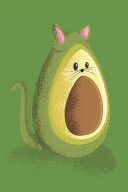 Kawaii Meow Avocato Avocado Cat Face Kitten Kitty Whiskers