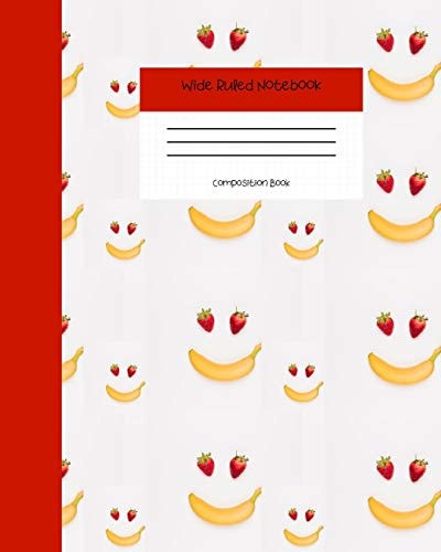 Wide Ruled Notebook Composition Book Cute Banana Cover Journal - Blank Workbook for Teens Kids Students Girls for Home School College for Writing Notes. Vol 5