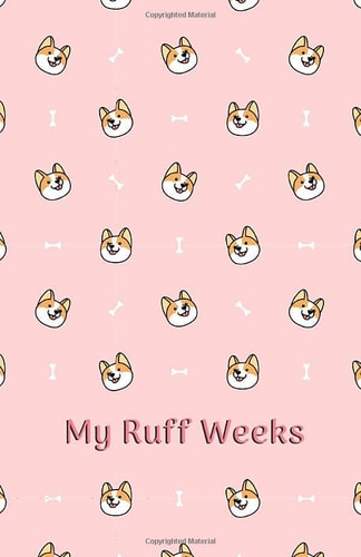 My Ruff Weeks Pink Corgis - Period Tracker - Tips and Tricks to Help with PMS Symptoms - 4 Year Monthly Calendar Log Book
