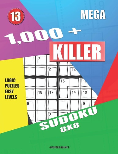 1,000 + Mega Sudoku Killer 8x8 Logic Puzzles Easy Levels