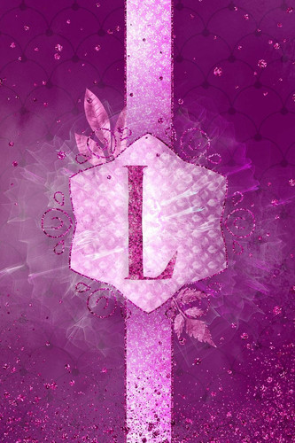 L Ballerina Princess Letter L Monogram Lined Journal