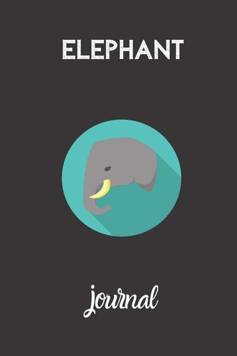 Elephant Journal Small Lined Elephant Notebook / Travel Journal to Write in (6'' X 9'') 120 Pages