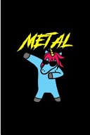 Metal Unicorn Dabbing Metal Unicorn Perfect Gift Lined Notebook/Journal (6 X9 )