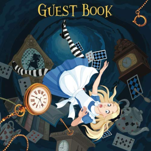 Guest Book: Alice In Wonderland Falling Down Hole Edition
