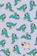 Pug in a Dinosaur Costume A5 Notebook/Notepad/Wide Lined Journal 6 X 9 with 120 Pages
