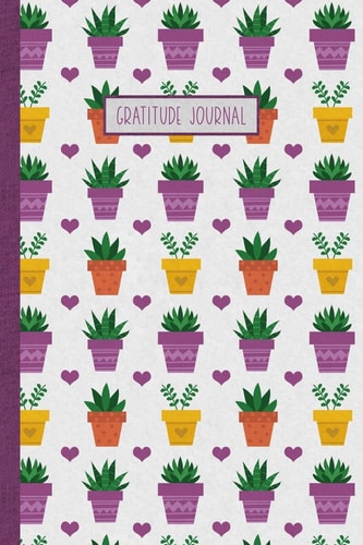 Gratitude Journal 60 Days of Thankfulness for Women with Writing Prompts - Purple Cactus