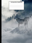 Composition Notebook Cool White Wolf College Ruled Notebook Journal For Men Women Kids