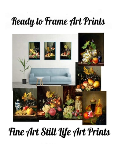 Ready to Frame Art Prints Fine Art Still Life Art Prints