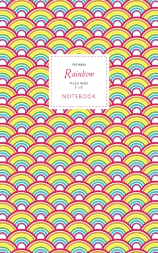 Rainbow Notebook - Ruled Pages - 5x8 - Premium Fun Notebook 96 Ruled/lined Pages (5x8 Inches / 12. 7x20. 3cm / Junior Legal Pad / Nearly A5)