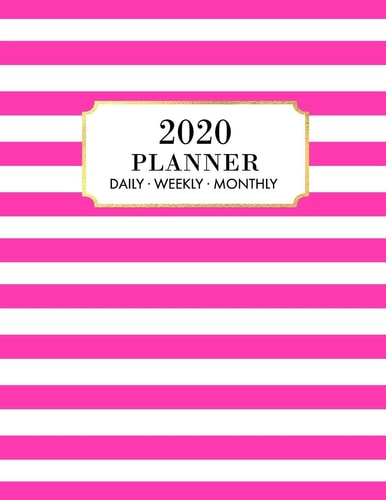 2020 Planner 2020 Weekly & Monthly Planner for January 2020 - December 2020 + to Do List Section, Includes Important Dates, Birthday, Goals + Notes Page, Calendar Monthly Planner 2020, DATED Daily Planner 2020, Pink Planner 2020, Gold