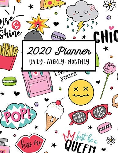 2020 Planner 2020 Weekly & Monthly Planner for January 2020 - December 2020 + to Do List Section, Includes Important Dates, Birthday, Goals + Notes Page, Calendar Monthly Planner 2020, DATED Daily Planner 2020, Fun Planner 2020, Girly Planner 2020