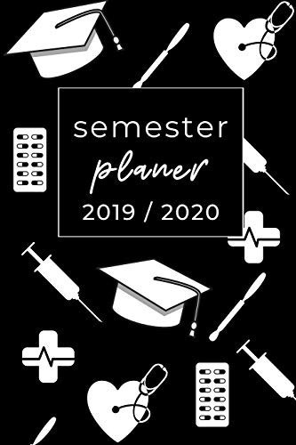 Semester Planer 2019 / 2020 A5 Coole Geschenkidee PUNKTIERT Zum Studium - Notizbuch Für Studenten - Studienbeginn - Erstes Semester - Pruefung - Geburtstag - Terminkalender