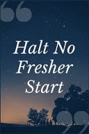 Halt No Fresher Start A Substance Dependence Recovery Prompt Journal Writing Notebook