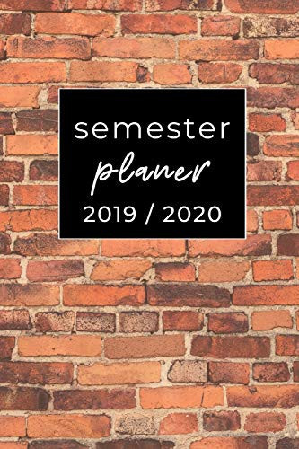 Semester Planer 2019 / 2020 A5 Coole Geschenkidee PUNKTIERT Zum Studium - Notizbuch Für Studenten - Studienbeginn - Erstes Semester - Pruefung - Geburtstag - Terminkalender