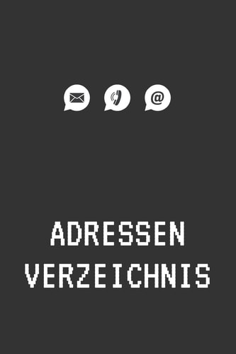 Adressenverzeichnis Adressbuch für Kontakte und Telefonnummern - Telefonbuch klein