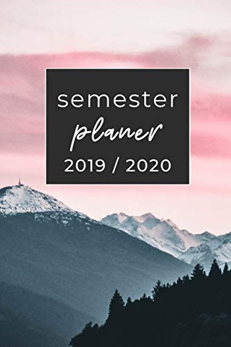 Semester Planer 2019 / 2020 A5 Coole Geschenkidee BLANKO Zum Studium - Notizbuch Fr Studenten - Studienbeginn - Erstes Semester - Pruefung - Geburtstag - Terminkalender