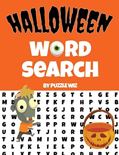 Halloween Word Search Halloween Activity Book for Kids