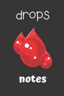 Drops Notes Small Lined Blood Notebook / Travel Journal to Write in (6'' X 9'') 120 Pages