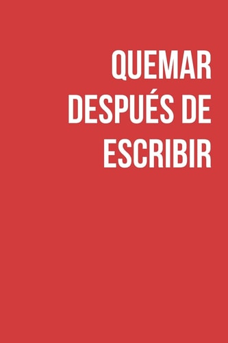 Quemar Después de Escribir Cuaderno a Rayas Para Ser Honesto Contigo Mismo. Regalo Colegas de Trabajo, Regalo Jubilación, Despedida de Soltera, Diario Personal Para Adolescentes