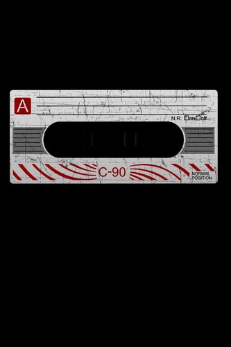 Cassette Tape Journal Vintage Cassette Tape Music Playlist Notebook / Notepad / Journal - Retro Cassette Tape Design