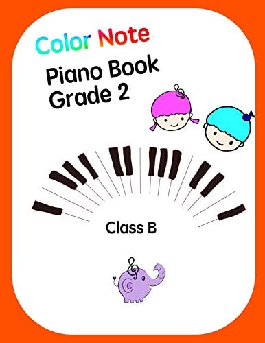 Color Note Piano Book Grade2 Class B Music Piano Books Designed for Children Over 3 Years of Age