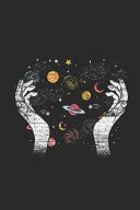 Universe in Hands Blank Lined Notebook