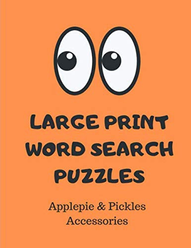Large Print Word Search Puzzles Word Search Puzzle Activity Book Gift for Adults (Women, Men, Seniors) in Large Print|80 Educational Themed Word Finds Wordgames
