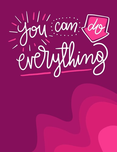 You Can Do Everything Two in One Bucket List Journal Designed with Space for Both Things to Do and Places to Go