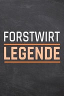 Forstwirt Legende Forstwirt Punktraster Notizbuch, Notizheft Oder Notizblock - 110 Seiten - Bro Equipment & Zubehr - Lustiges Geschenk Zu Weihnachten Oder Geburtstag