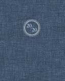2020 Weekly and Monthly Planner/Calendar Jan 2020 - Dec 2020 Classy Textured Blue Design