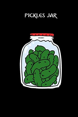 Pickles Jar Small Lined Cucumber Notebook / Travel Journal to Write in (6'' X 9'') 120 Pages