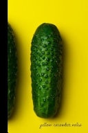 Yellow Cucumber Notes Small Lined Cucumber Notebook / Travel Journal to Write in (6'' X 9'') 120 Pages