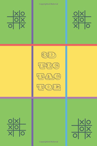 3D Tic Tac Toe Kids Activity Book, Games, Puzzle Book, Two Player Activities, Road Trip Games, Travel Games