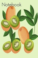 Notebook Vintage Kiwi Fruit Book Notepad Notebook Composition and Journal Gratitude Dot Diary