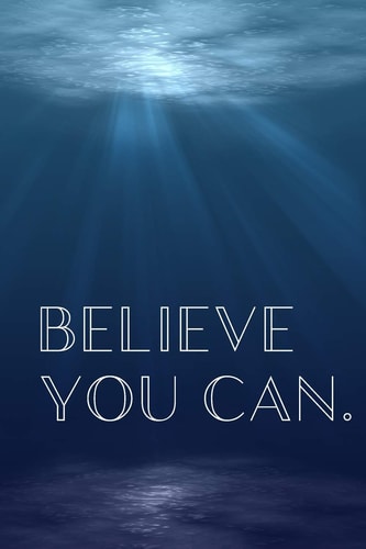 Believe You Can Inspirational Christmas Gifts for Teens - Lined Blank Notebook Journal
