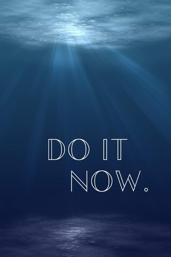Do It Now Inspirational Christmas Gifts for Teens - Lined Blank Notebook Journal