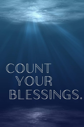 Count Your Blessings Inspirational Christmas Gifts for Teens - Lined Blank Notebook Journal
