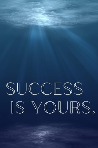 Success Is Yours Inspirational Christmas Gifts for Teens - Lined Blank Notebook Journal