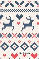 Notebook Traditional Folk Christmas Reindeer Book Cute Planner Notepad Notebook Composition and Journal Gratitude Dot Diary