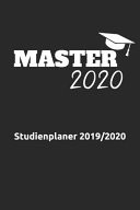 Master 2020 Studienplaner 2019/2020 Cooler Wochenplaner (DinA5) Für Den Abschluss Deines Studiums. Juli 2019 - Ende 2020