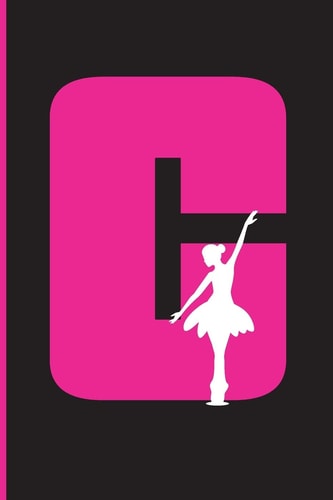 C Notebook Pink Cover with Ballet Ballerina Girl Dancing, Lined School with A-Z Tabs Use As a Journal, Notebook, Diary... for Girls Kids
