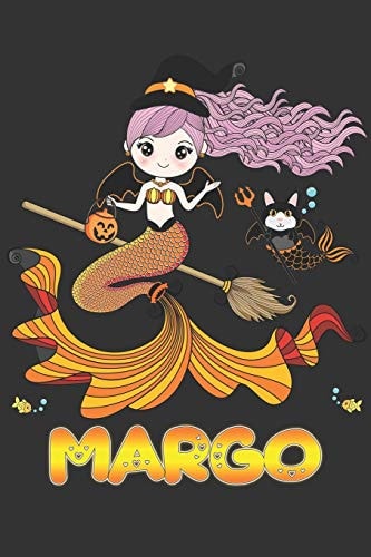 Margo Margo Halloween Beautiful Mermaid Witch Want to Create an Emotional Moment for Margo?, Show Margo You Care with This Personal Custom Gift with Margo's Very Own Planner Calendar Notebook Journal