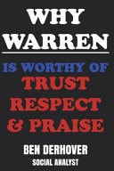 Why Warren Is Worthy Of Trust Respect & Praise Ben Derhover Social Analyst Funny Fake Book Cover Notebook - Gag Gifts For Men & Women. 100 Lined Pages For Taking Notes Or Journal