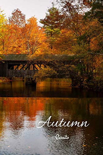 Autumn Notebook White, Unlined 6x9 Diary, Planner, Notebook for Writing, Sketch, Drawing, Study (110 Pages) / Casnito