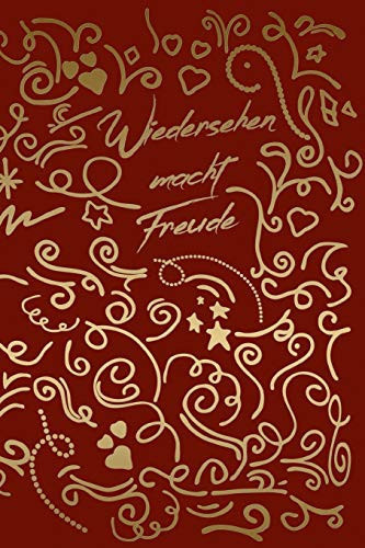 Wiedersehen Macht Freude Notizbuch Zum Eintragen Für Verliehenes und Geliehenes