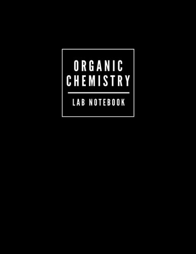 Organic Chemistry Lab Notebook Black Student Planner with Blank Hexagonal Notebook Pages - Laboratory Book with Hexagon Graph Paper